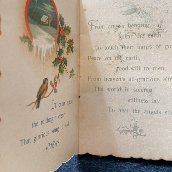 ANTIQUE/VINTAGE HOLIDAY POSTCARDS AND GREETINGS BOOKLET - Picture 4 of 5